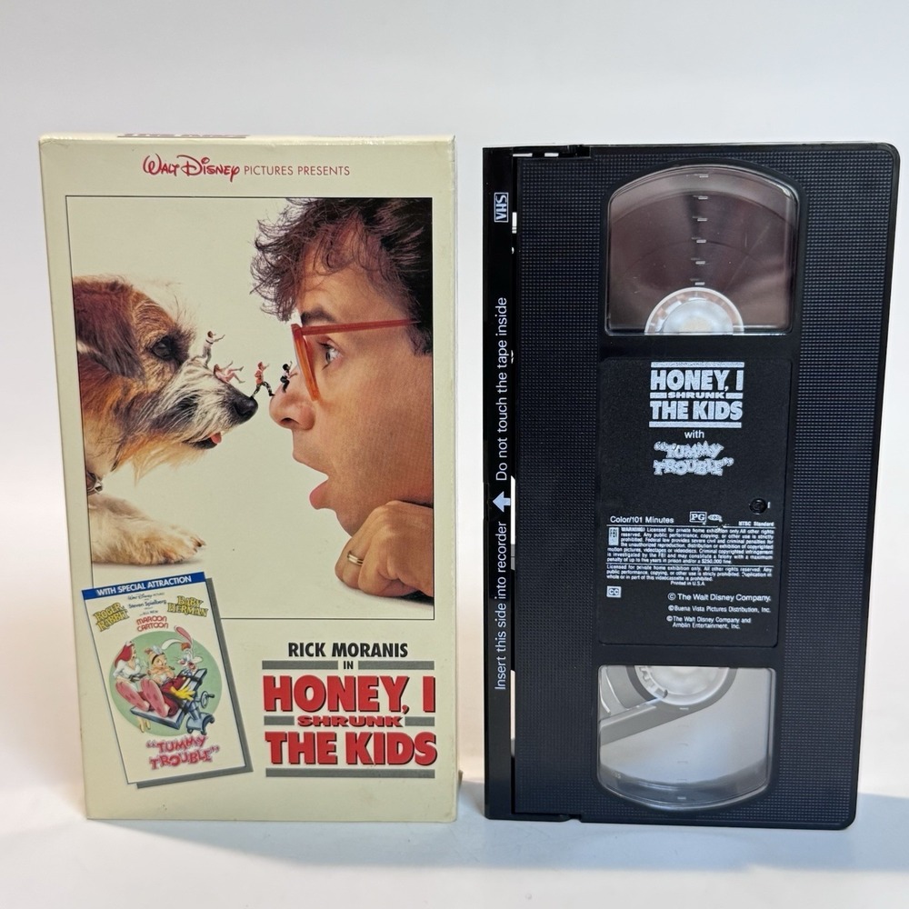 Honey, I Shrunk The Kids VHS Tape W Bonus Feature Walt Disney VGC